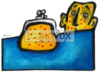 Allergies et bas salaires, dessin de Bonjour, réf. 0030-0018