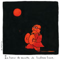 Le tueur de mouches de la pleine lune, dessin de Bonjour, r&eacute;f. 0030-0045