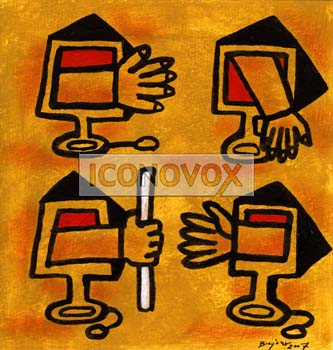 dessin de Bonjour, réf. 0030-0105