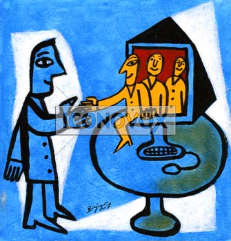 dessin de Bonjour, réf. 0030-0106