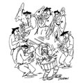 Bandas, dessin de Bridenne, r&eacute;f. 0012-0272
