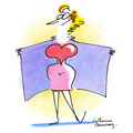 dessin de Catherine Beaunez, r&eacute;f. 0021-0751