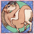 B&eacute;lier, dessin de Christine Lesueur, r&eacute;f. 0054-0121