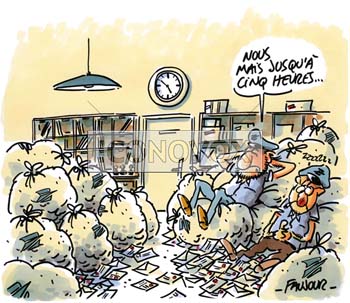 Qui travaille en France ?, dessin de Faujour, réf. 0019-2131