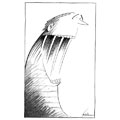 Libert&eacute; de la presse, dessin de Ga&uuml;z&egrave;re, r&eacute;f. 0001-0053