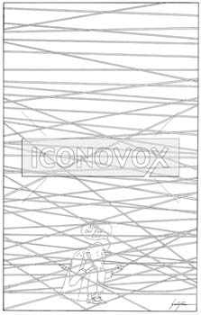 Téléphone sans fil, dessin de Gaüzère, réf. 0001-0350