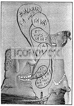 Les bonnes manières, dessin de Gaüzère, réf. 0001-0400