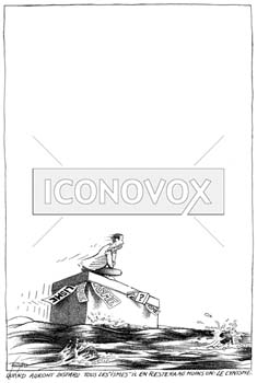 Le cynisme, dessin de Gaüzère, réf. 0001-0417