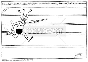 Retraite : les passations du savoir, dessin de Gaüzère, réf. 0001-0450