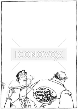 Rapport employeur-employé, dessin de Gaüzère, réf. 0001-0526