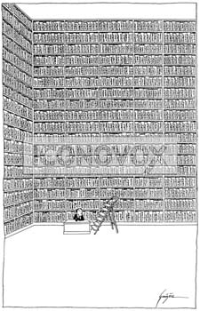 Le documentaliste, dessin de Gaüzère, réf. 0001-0699