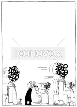 Le doux rêveur 2, dessin de Gaüzère, réf. 0001-0736