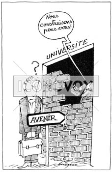 L'avenir de l'université, dessin de Gaüzère, réf. 0001-0777