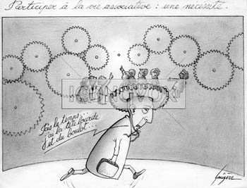 Engagement citoyen, dessin de Gaüzère, réf. 0001-0810