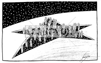 Citoyen européen, dessin de Gaüzère, réf. 0001-0867