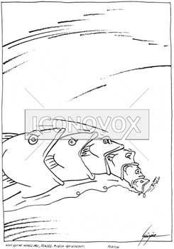 Vous qui ne voyez pas, pensez à ceux qui voient., dessin de Gaüzère, réf. 0001-1229