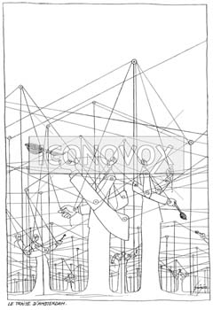Le traité d'Amsterdam, dessin de Gaüzère, réf. 0001-1483