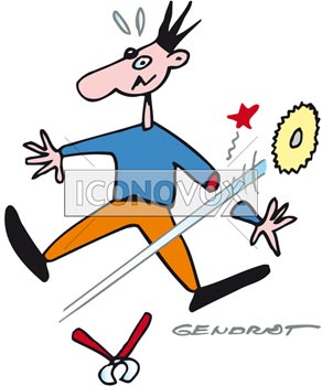 Risques Professionnels, dessin de Gendrot, réf. 0069-0017