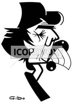 Rachida Dati, caricature de Gibo, réf. 0047-0004