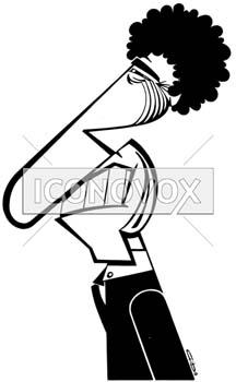 Jack Lang, caricature de Gibo, réf. 0047-0008