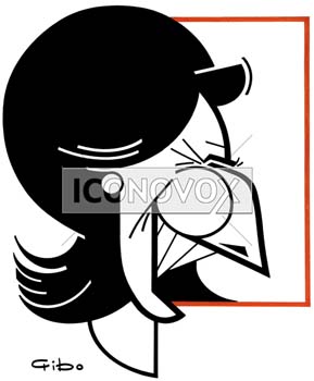 Ségolène Royal, caricature de Gibo, réf. 0047-0016