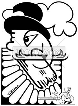 Henri IV, caricature de Gibo, réf. 0047-0028