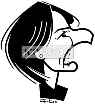 Florence Foresti, caricature de Gibo, réf. 0047-0032