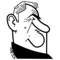 Georges Pernoud, caricature de Gibo, réf. 0047-0102