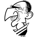 Franck Ribery, caricature de Gibo, r&eacute;f. 0047-0148