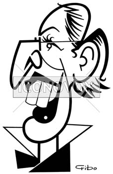 Kalthoum Sarra&iuml; - Super Nanny, caricature de Gibo, r&eacute;f. 0047-0160