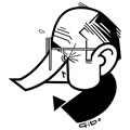 Daniel Bouton, caricature de Gibo, r&eacute;f. 0047-0161
