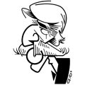 Jean Ferrat, caricature de Gibo, r&eacute;f. 0047-0196