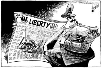 Liberté de la presse, dessin de Haddad, réf. 0018-0037