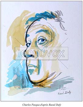 Charles Pasqua, caricature de Hours, réf. 0048-0005