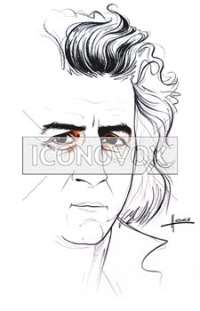 Bernard-Henri Lévy, caricature de Hours, réf. 0048-0013