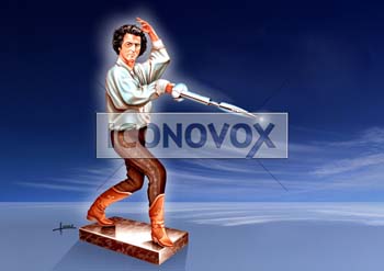 Bernard-Henri Lévy, caricature de Hours, réf. 0048-0034