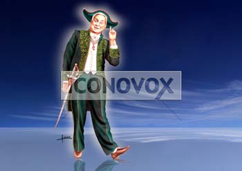 Charles Trenet, caricature de Hours, réf. 0048-0036