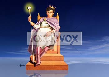 Michel Platini, caricature de Hours, réf. 0048-0037