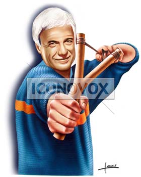 Guy Bedos, caricature de Hours, réf. 0048-0038