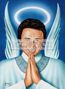 Michel Drucker, caricature de Hours, r&eacute;f. 0048-0045