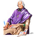 Jacques Chancel, caricature de Hours, r&eacute;f. 0048-0083
