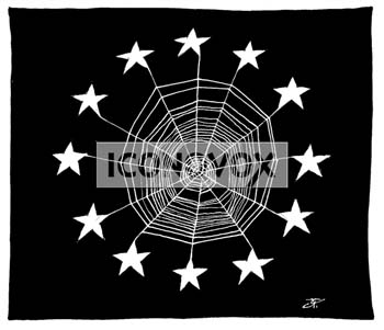 Etoiles et toile, dessin de Jy, réf. 0010-0034