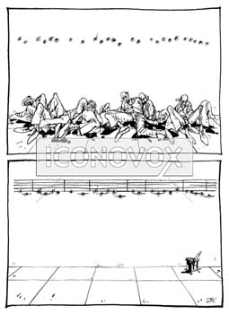 Morir pour des id&eacute;es�, dessin de Jy, r&eacute;f. 0010-0044