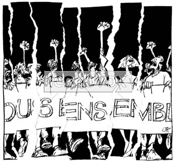 RTous ensemble tous�, dessin de Jy, r&eacute;f. 0010-0059