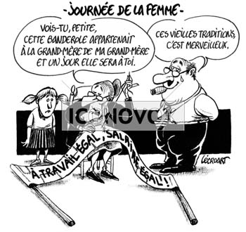 Journée de la femme, dessin de Lécroart, réf. 0004-0037