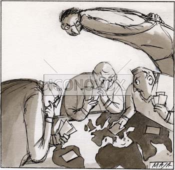Observatoire des relations internationales, dessin de Maja, réf. 0006-0004