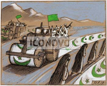 Talibans, dessin de Maja, réf. 0006-0031