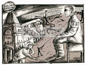 Unification des deux Allemagne, dessin de Maja, réf. 0006-0042