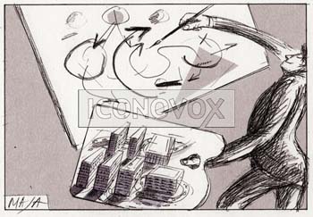 Meta-urbanisme, dessin de Maja, réf. 0006-0047