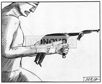 Terrorisme, dessin de Maja, réf. 0006-0065